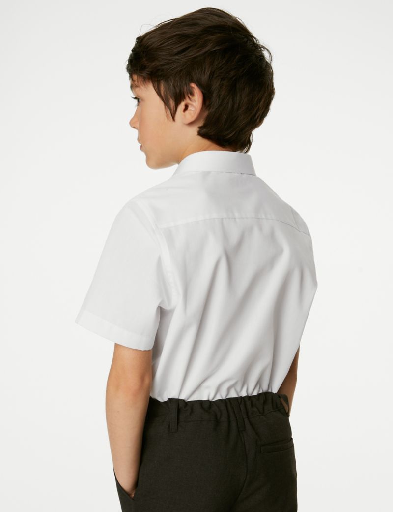 3pk Boys' Easy Iron School Shirts (2-16 Yrs)