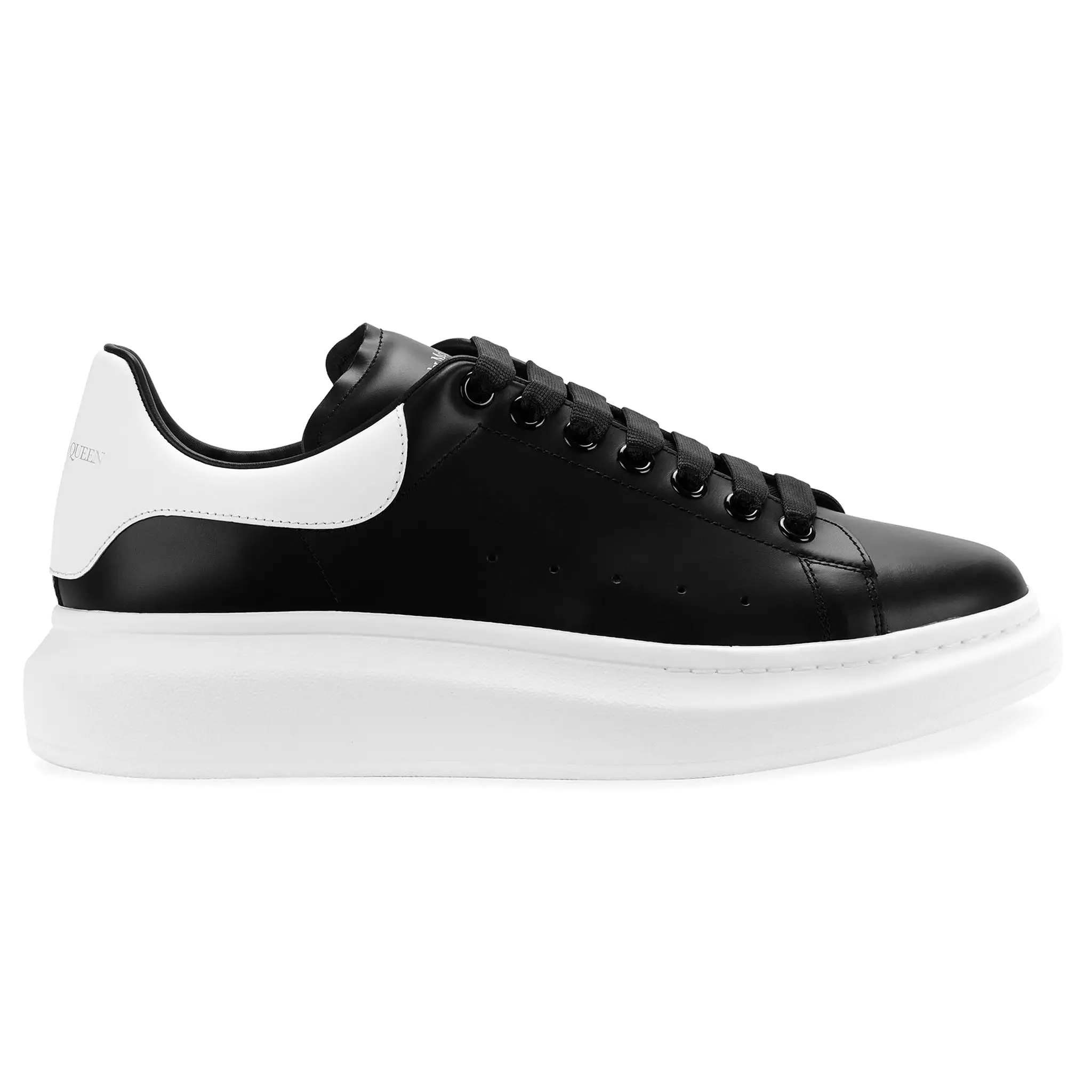 Alexander Mcqueen Raised Sole Black White Sneaker