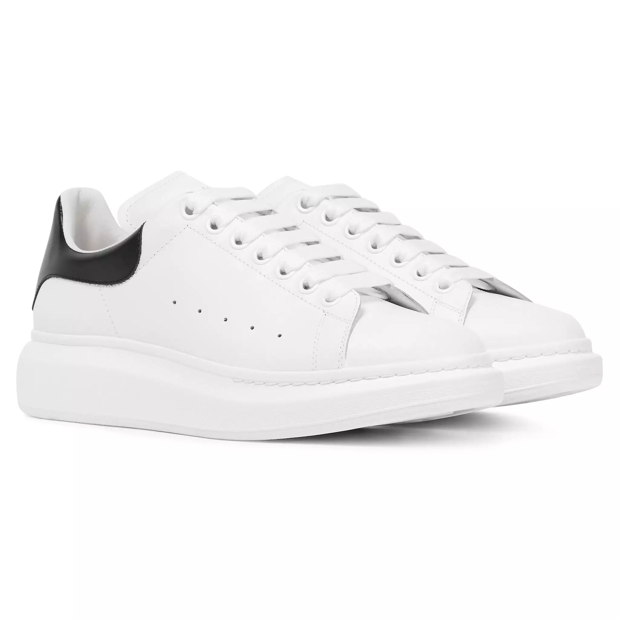 Alexander Mcqueen Raised Sole White Black Sneaker