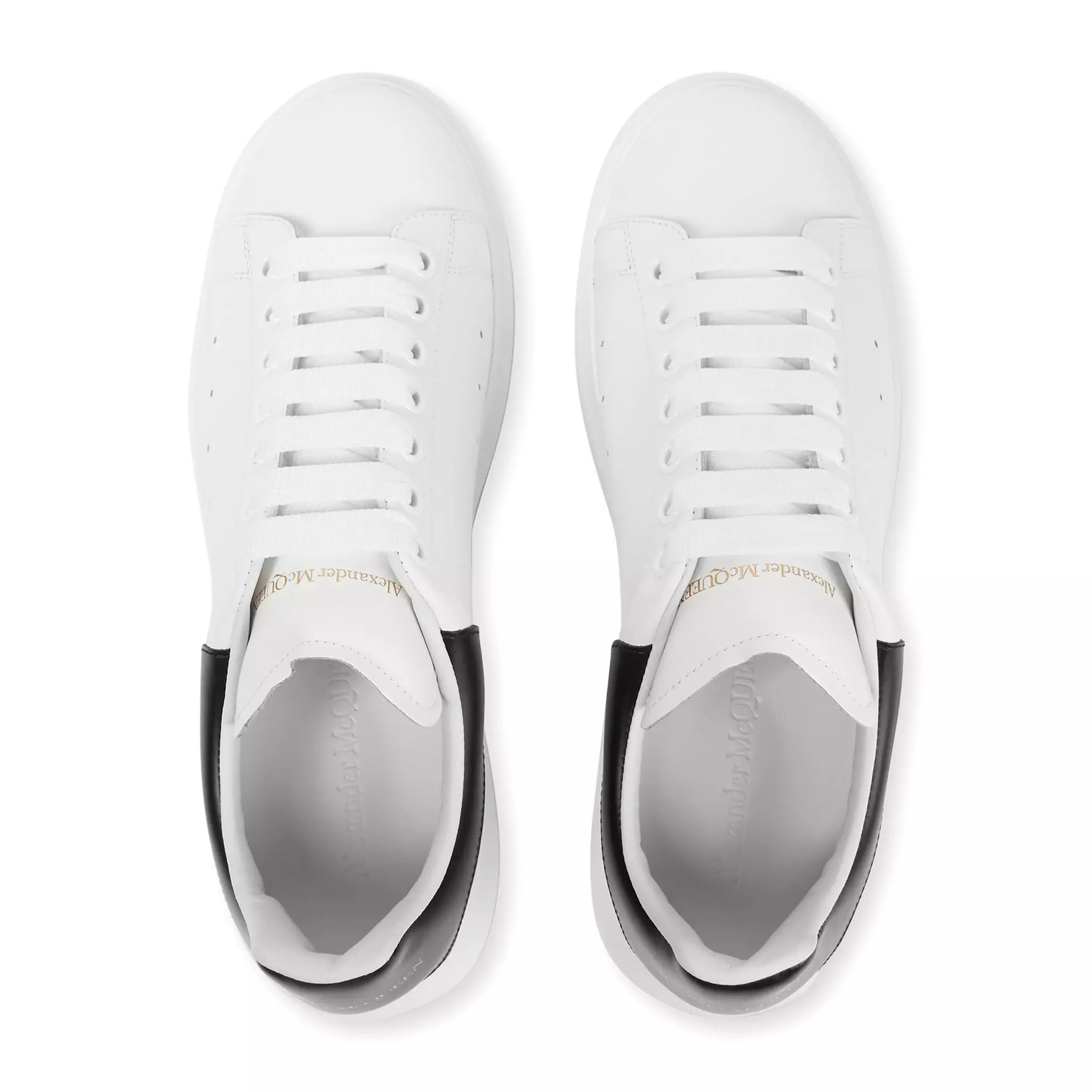 Alexander Mcqueen Raised Sole White Black Sneaker