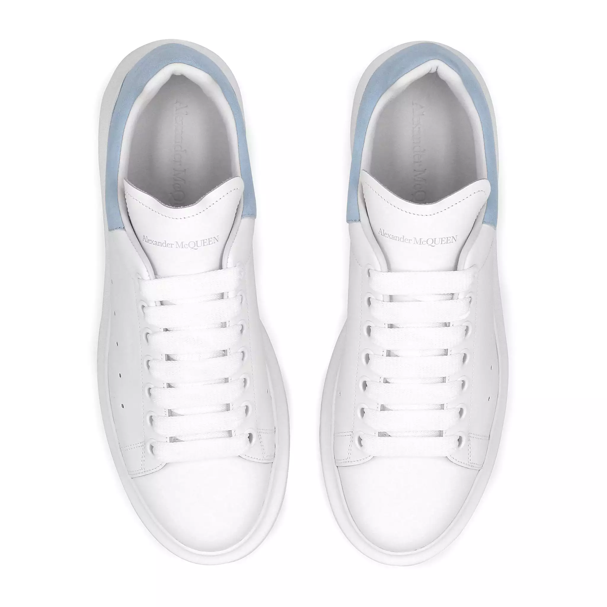 Alexander Mcqueen Raised Sole White Blue Sneaker