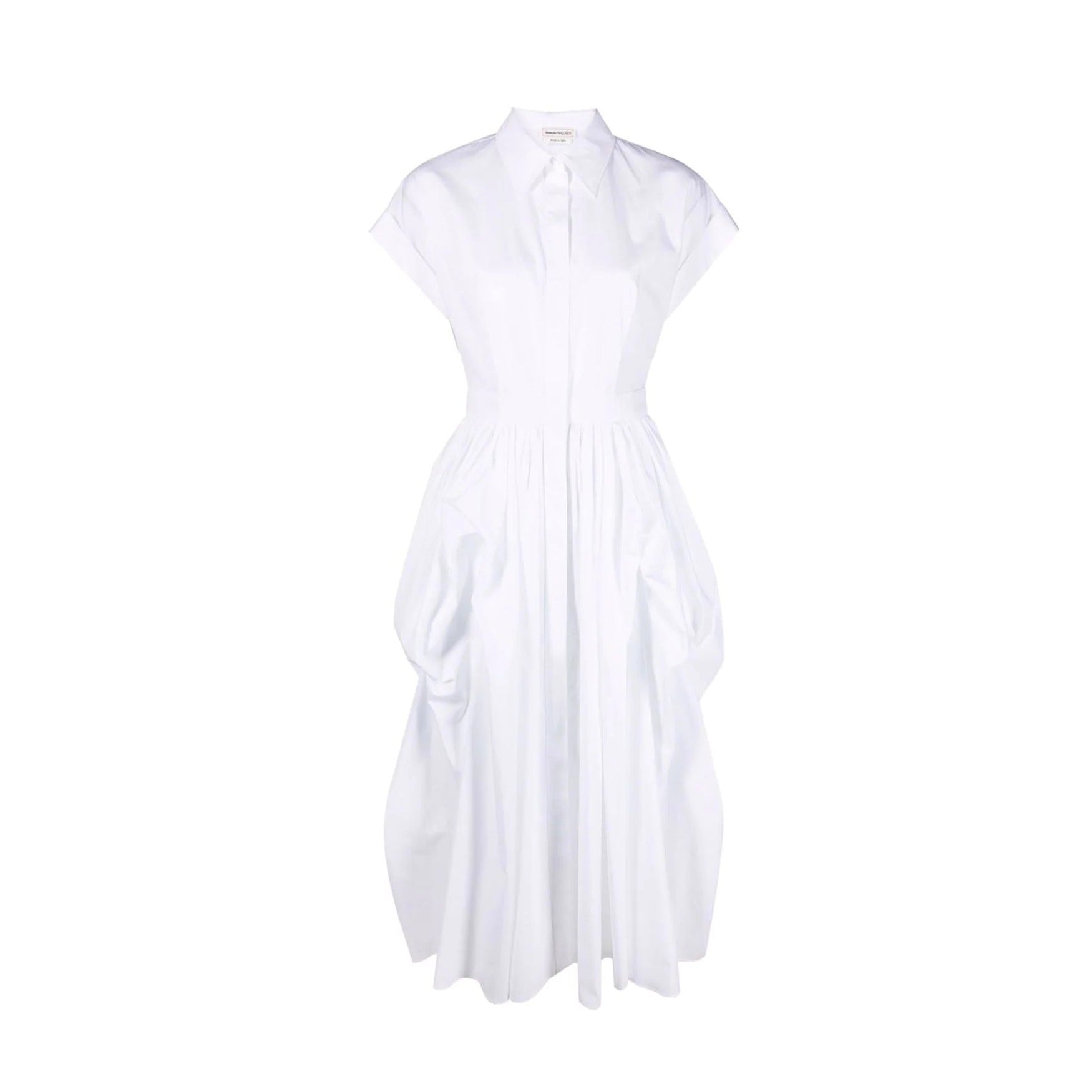 Alexander Mcqueen - Vestito midi in cotone