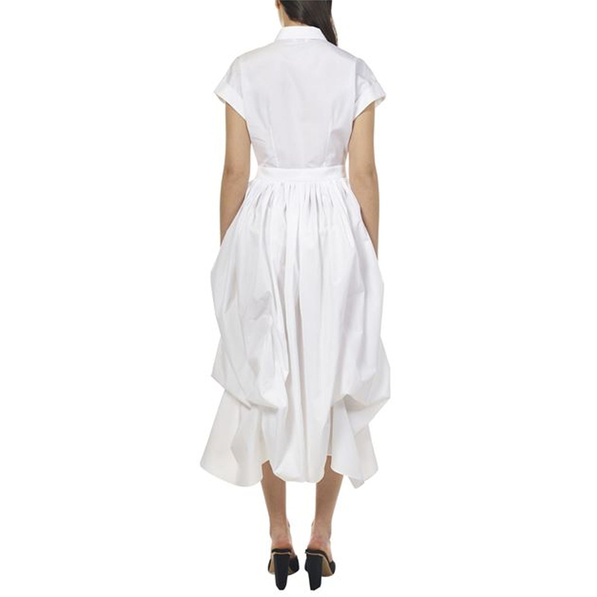 Alexander Mcqueen - Vestito midi in cotone