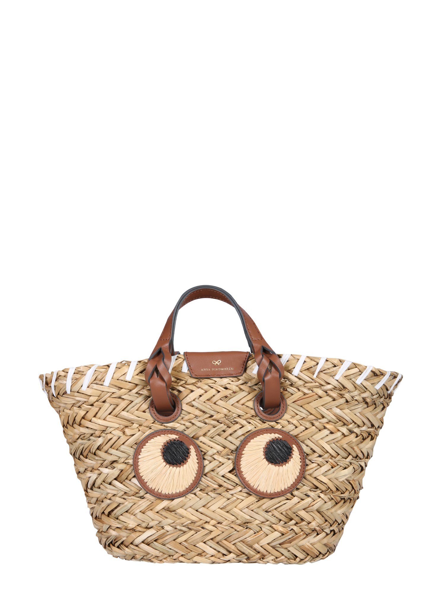 ANYA HINDMARCH    EYES SMALL BUCKET BAG IN SEAGRASS