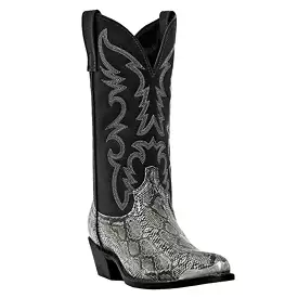 Ashore Shop Snake Pattern Cowboy Boots Retro  Western Boots Plus Size 38-48 Unisex Shoes Botas