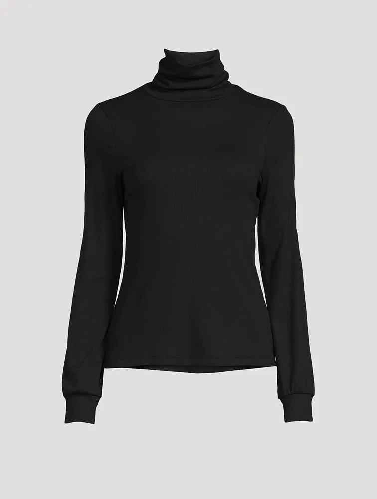 BEYOND YOGA Essential Ribbed Turtleneck Top