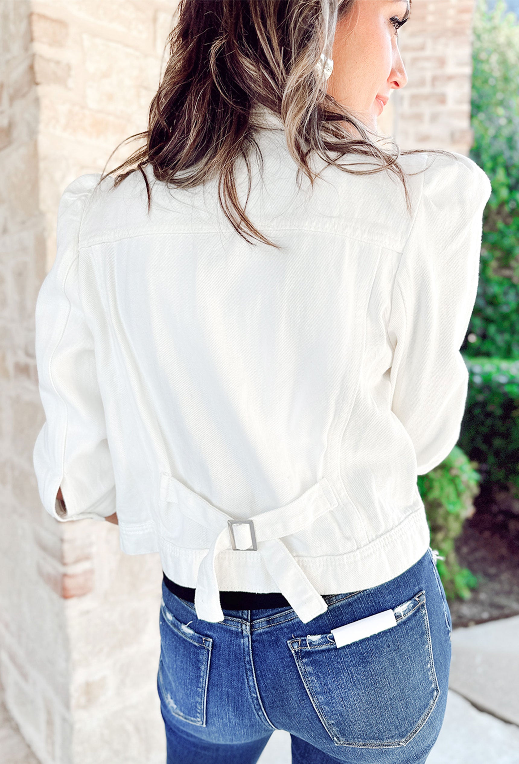 Bianca Denim Jacket in White