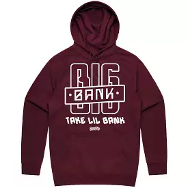 BIG BANK - Maroon Sneaker Hoodie