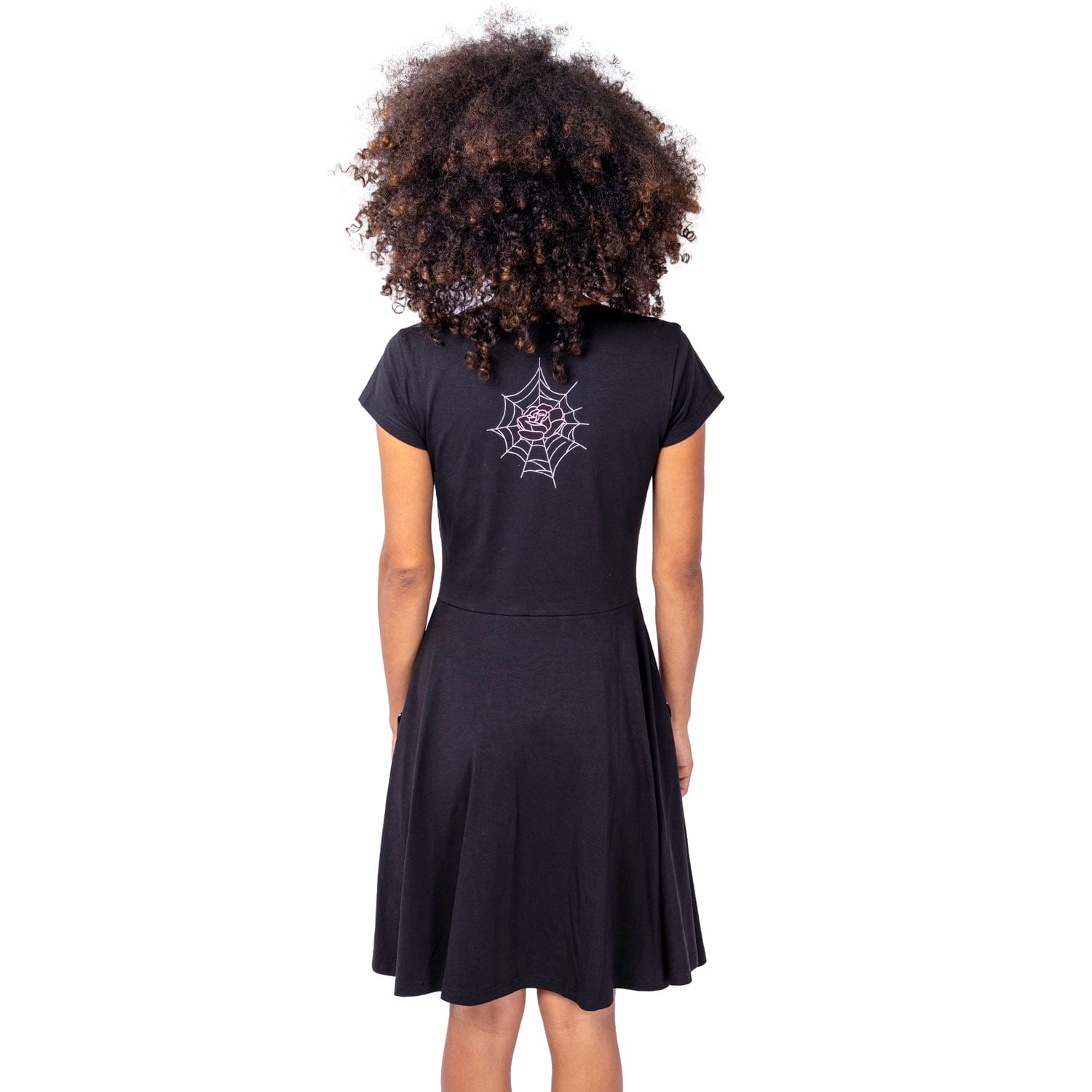 BLACK WIDOW DRESS - BLACK