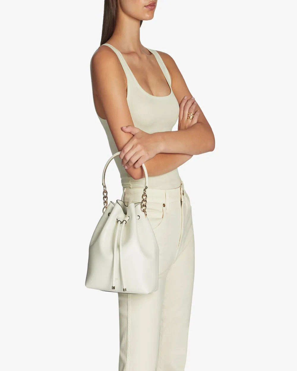 Bon Bon Bucket Bag in Latte