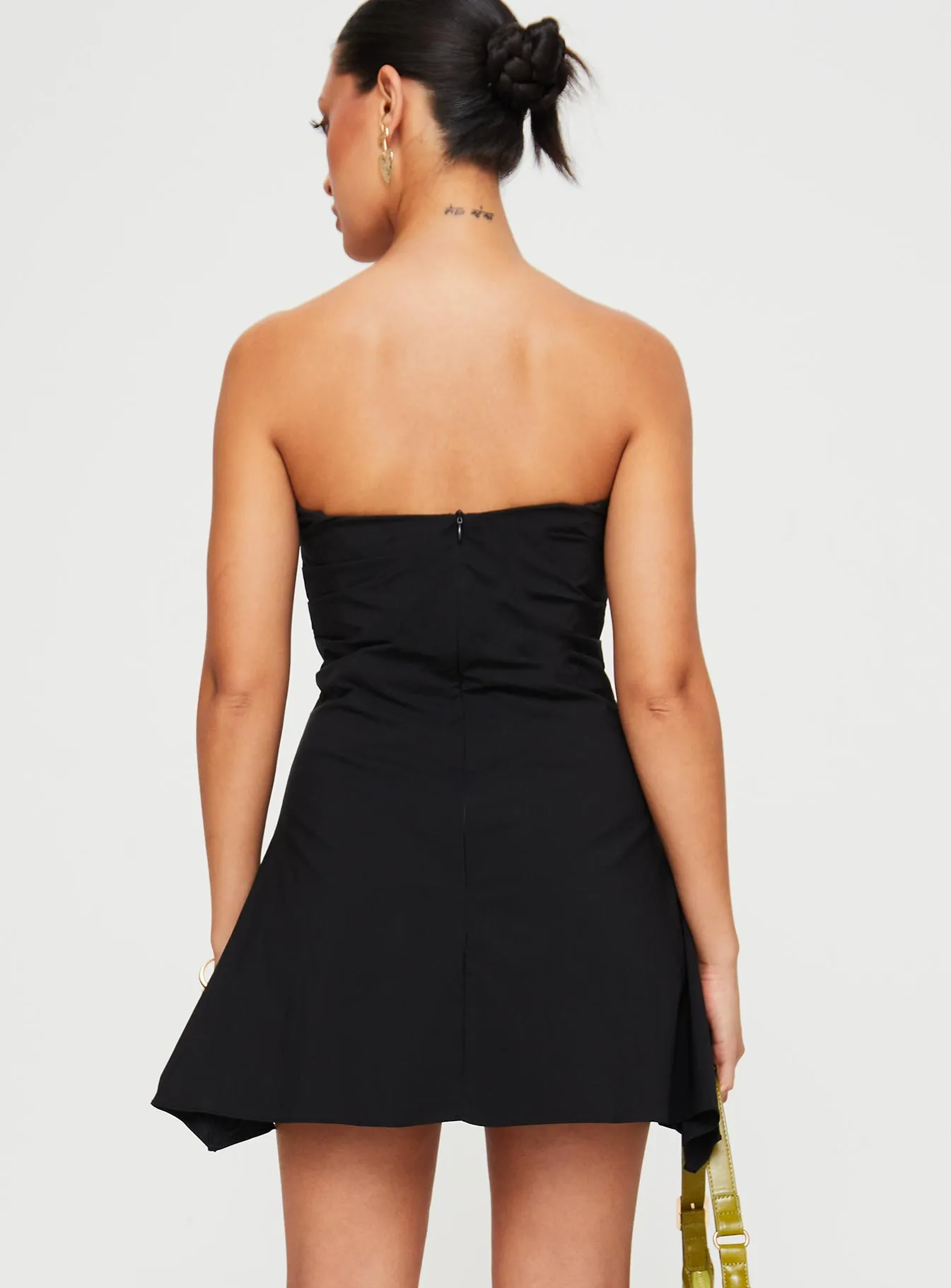 Bradwell Strapless Mini Dress Black