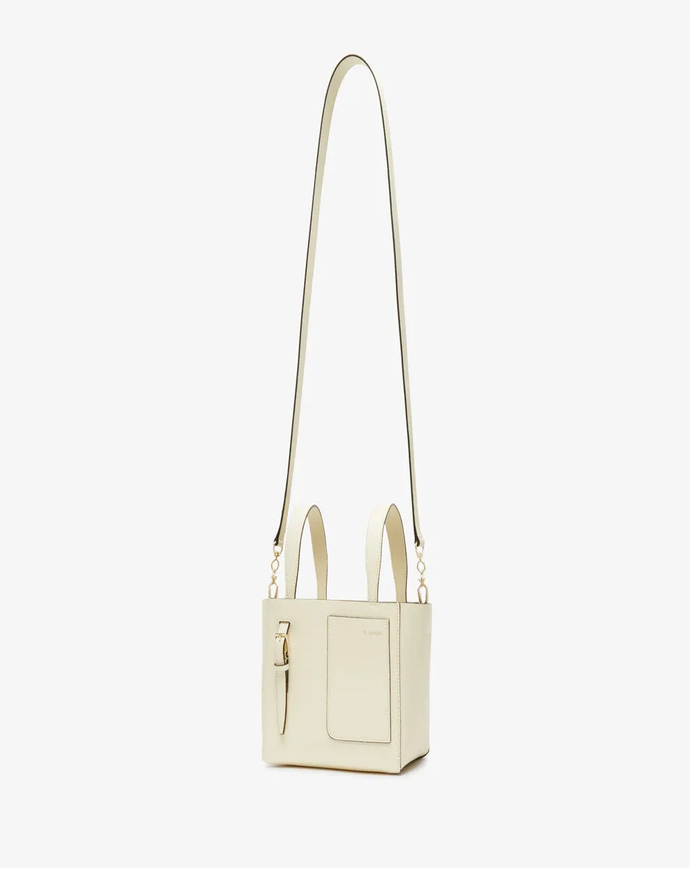 Bucket Micro Bag in Pergamena