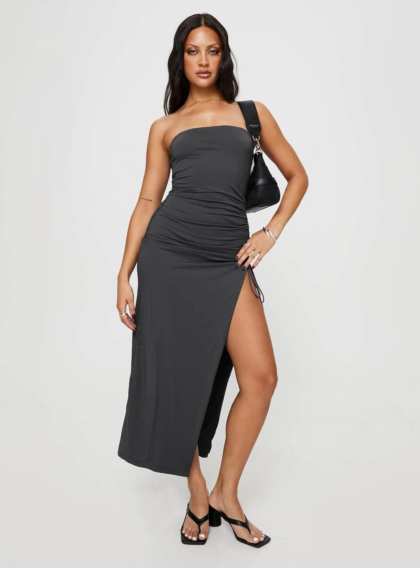 Caprani Maxi Dress Grey