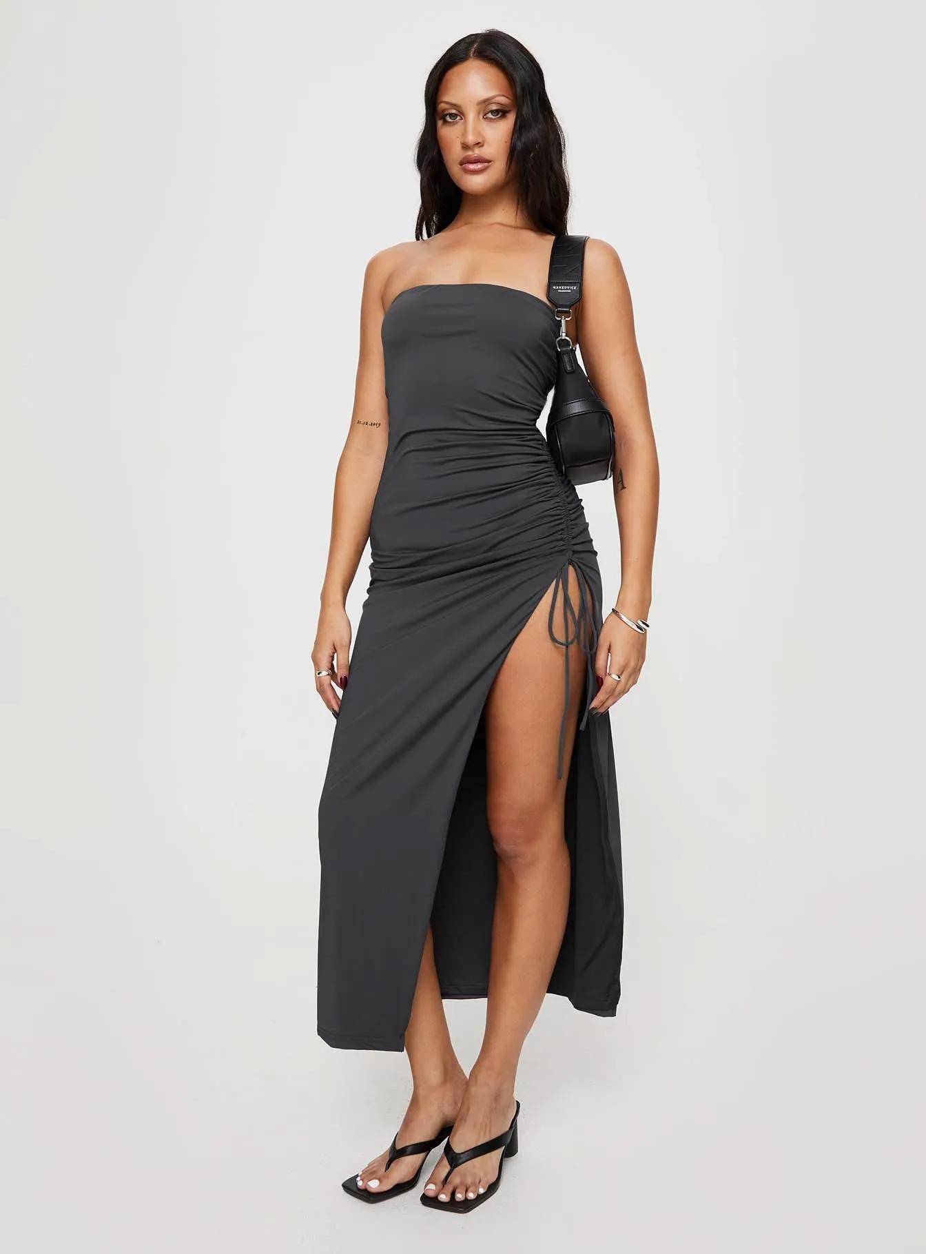 Caprani Maxi Dress Grey