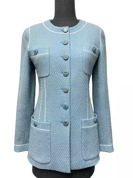 Chanel Baby Blue Jacket Size S