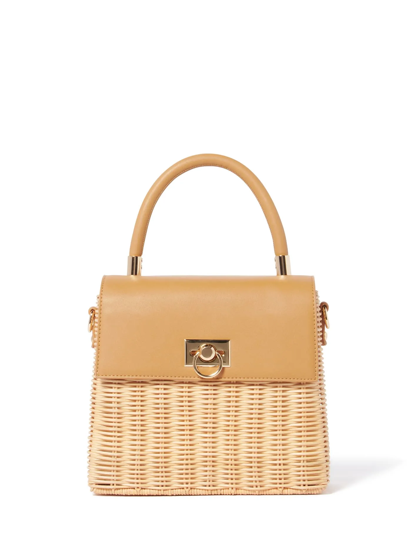 Claire Medium Lock Basket Bag