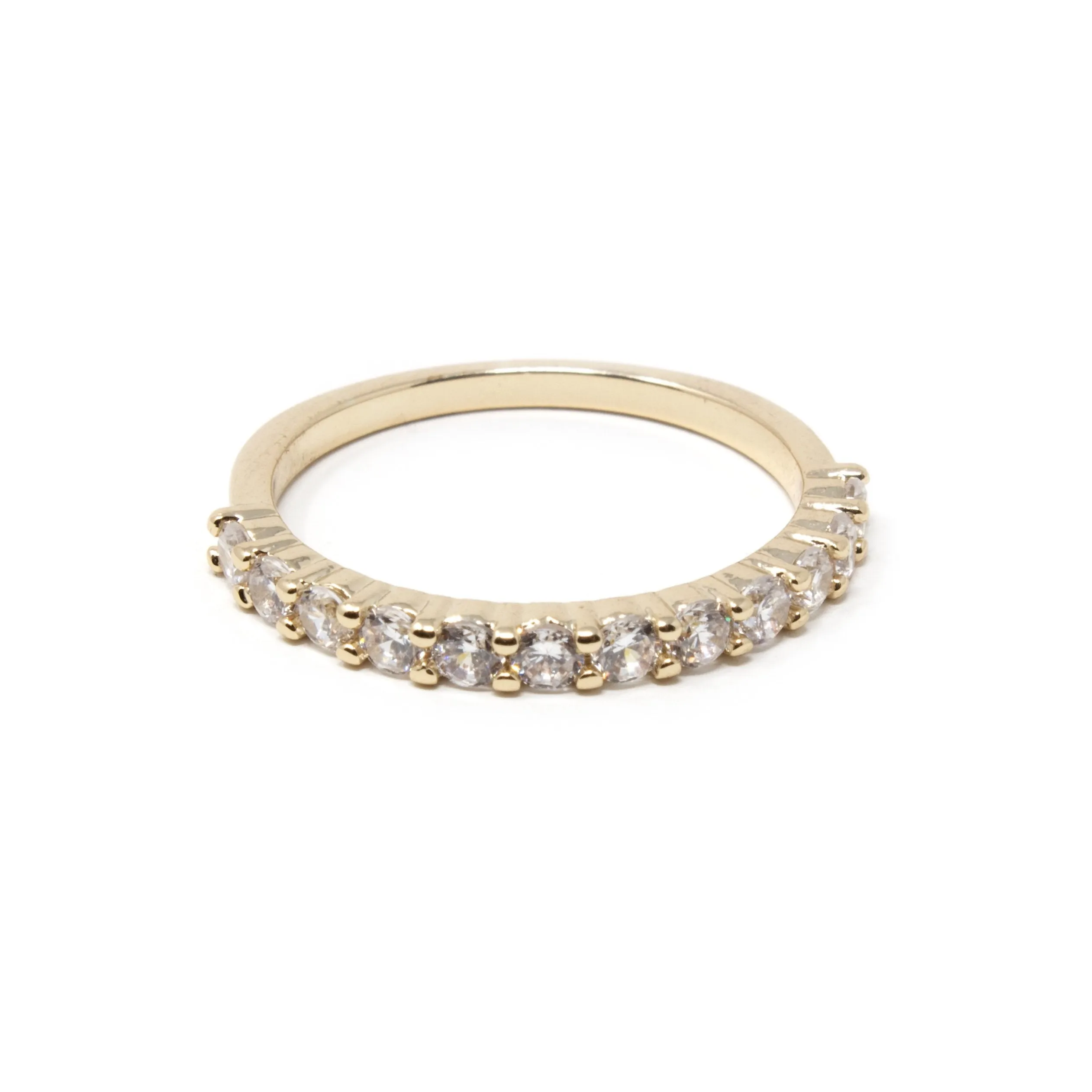 CZ Band Ring Gold PL