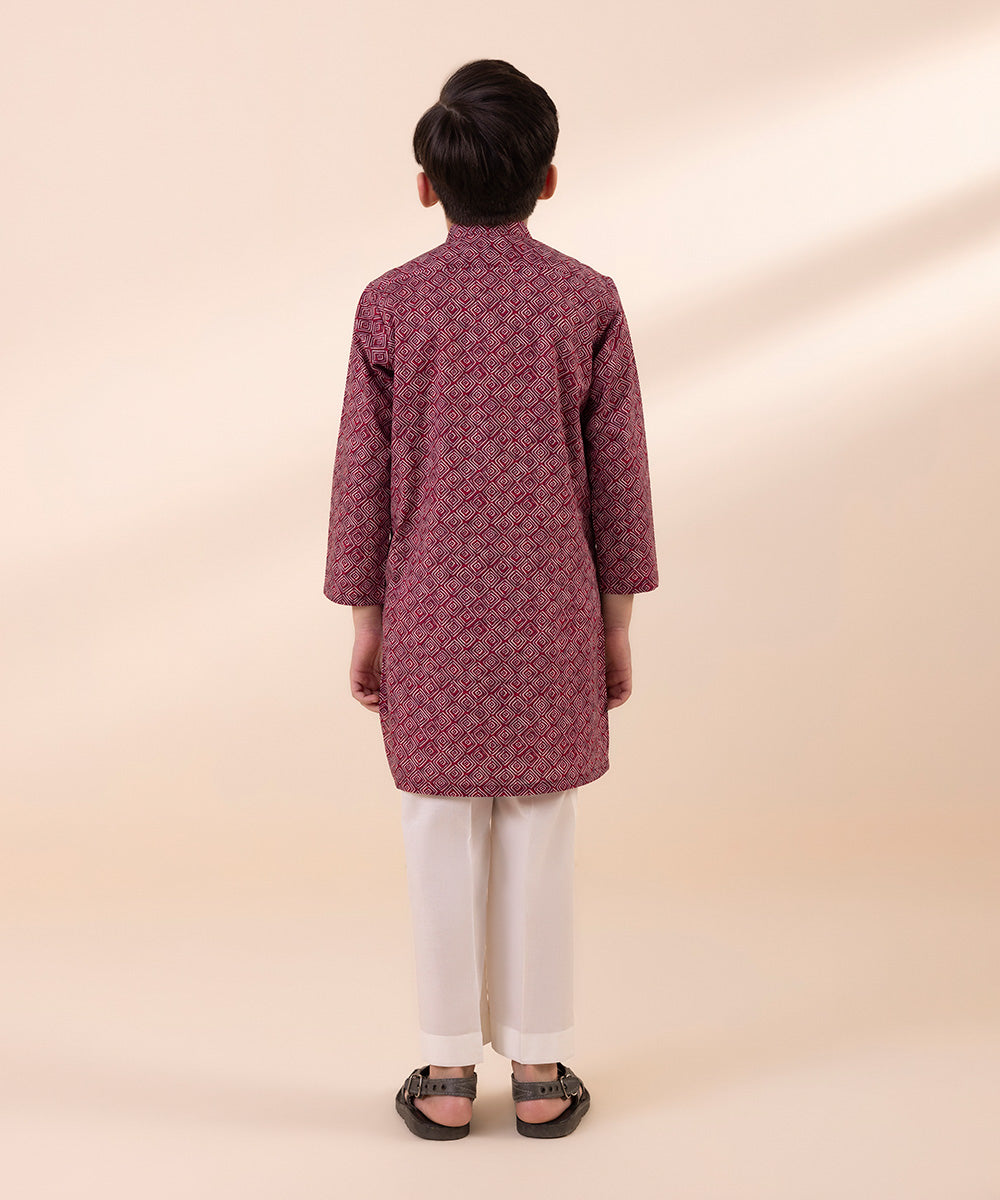 Embroidered Cambric Kurta