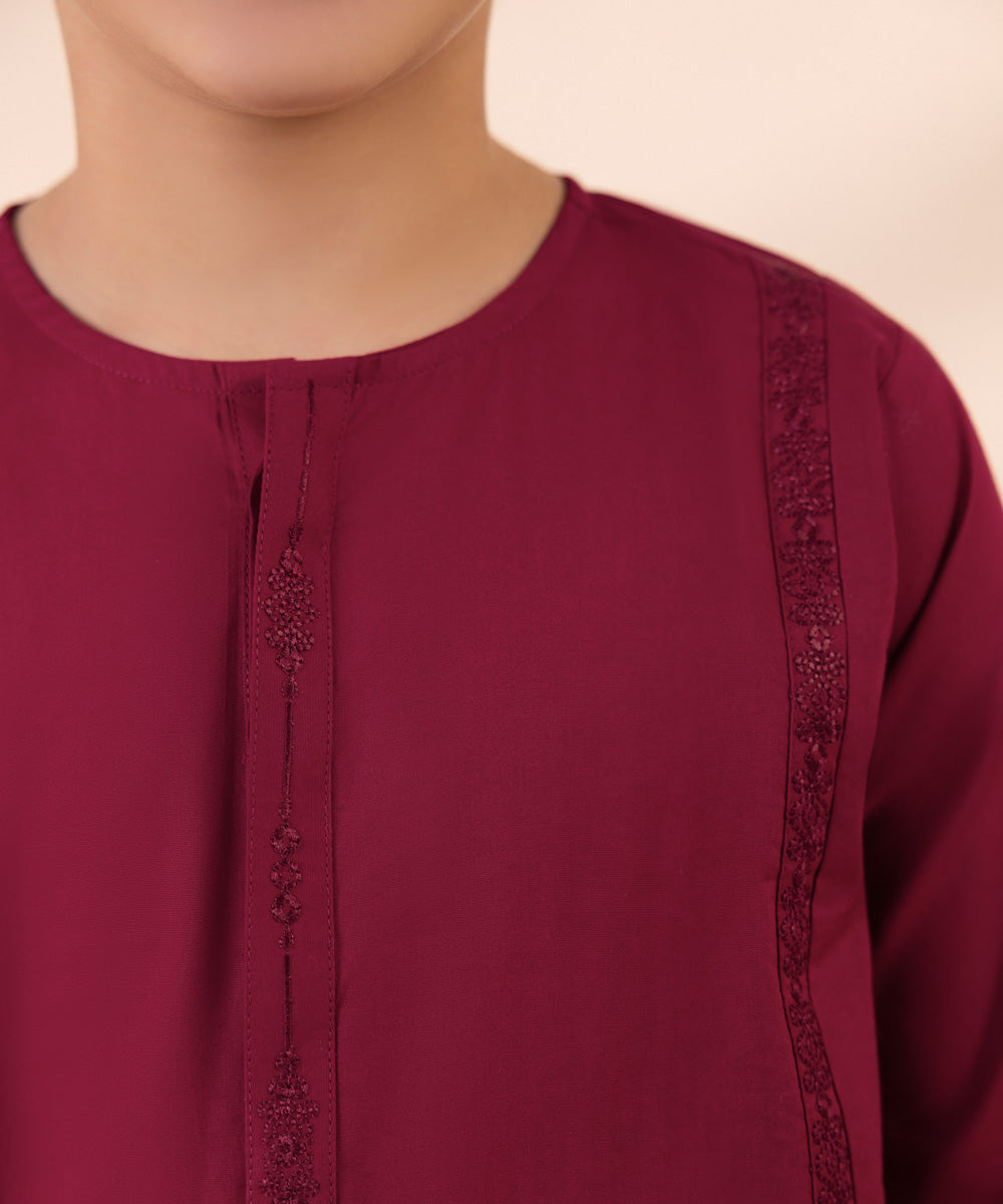 Embroidered Cambric Kurta