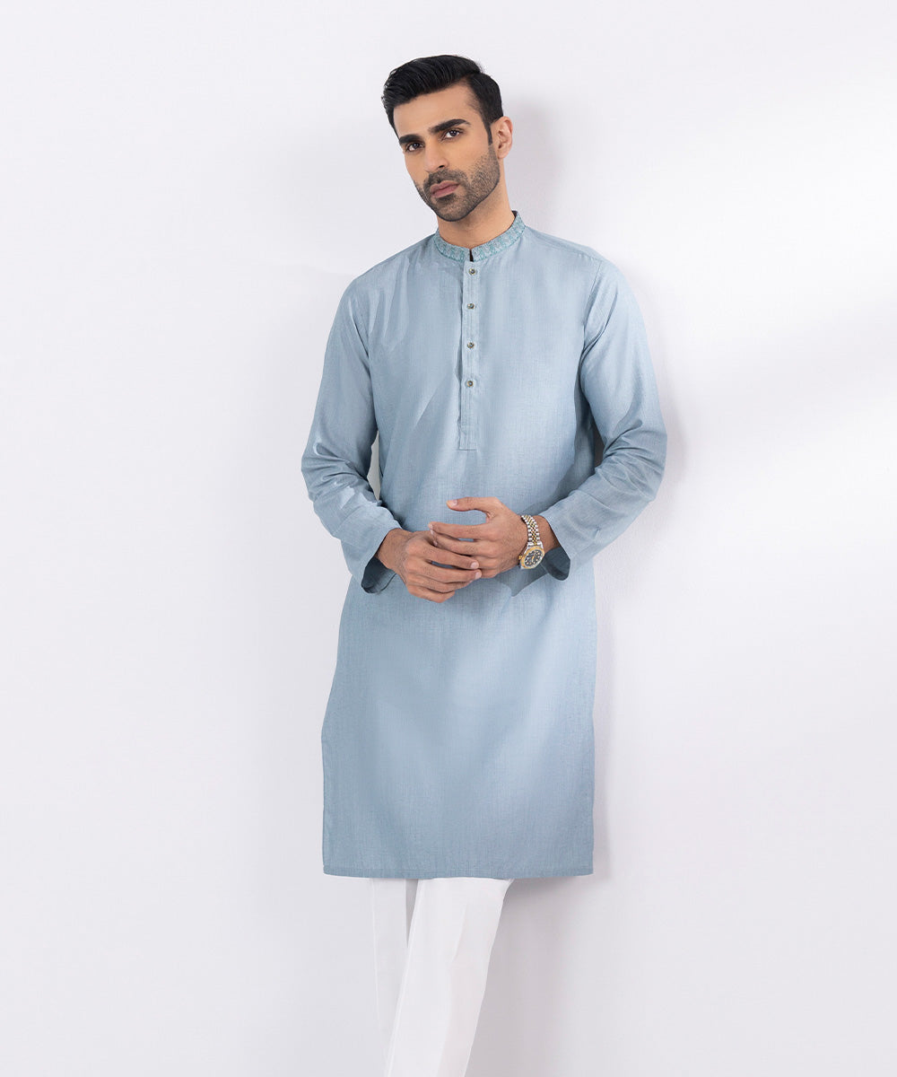 Embroidered Wash & Wear Kurta