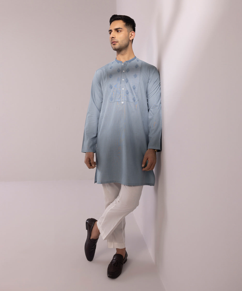 Embroidered Wash & Wear Kurta