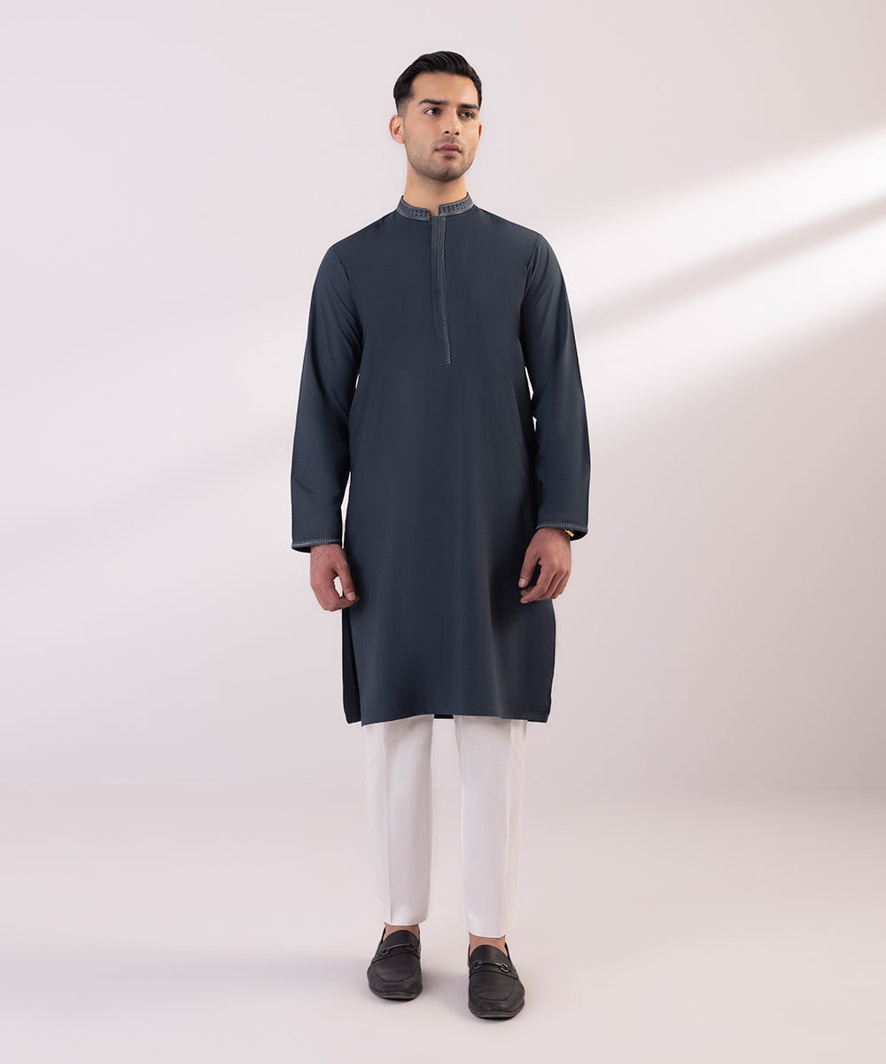 Embroidered Wash & Wear Kurta