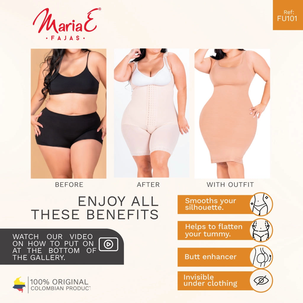 FAJA MARIAE FU101 | SHORTS DE CONTROL DE BARRIGA DE CINTURA ALTA PARA MUJER | POWERNET