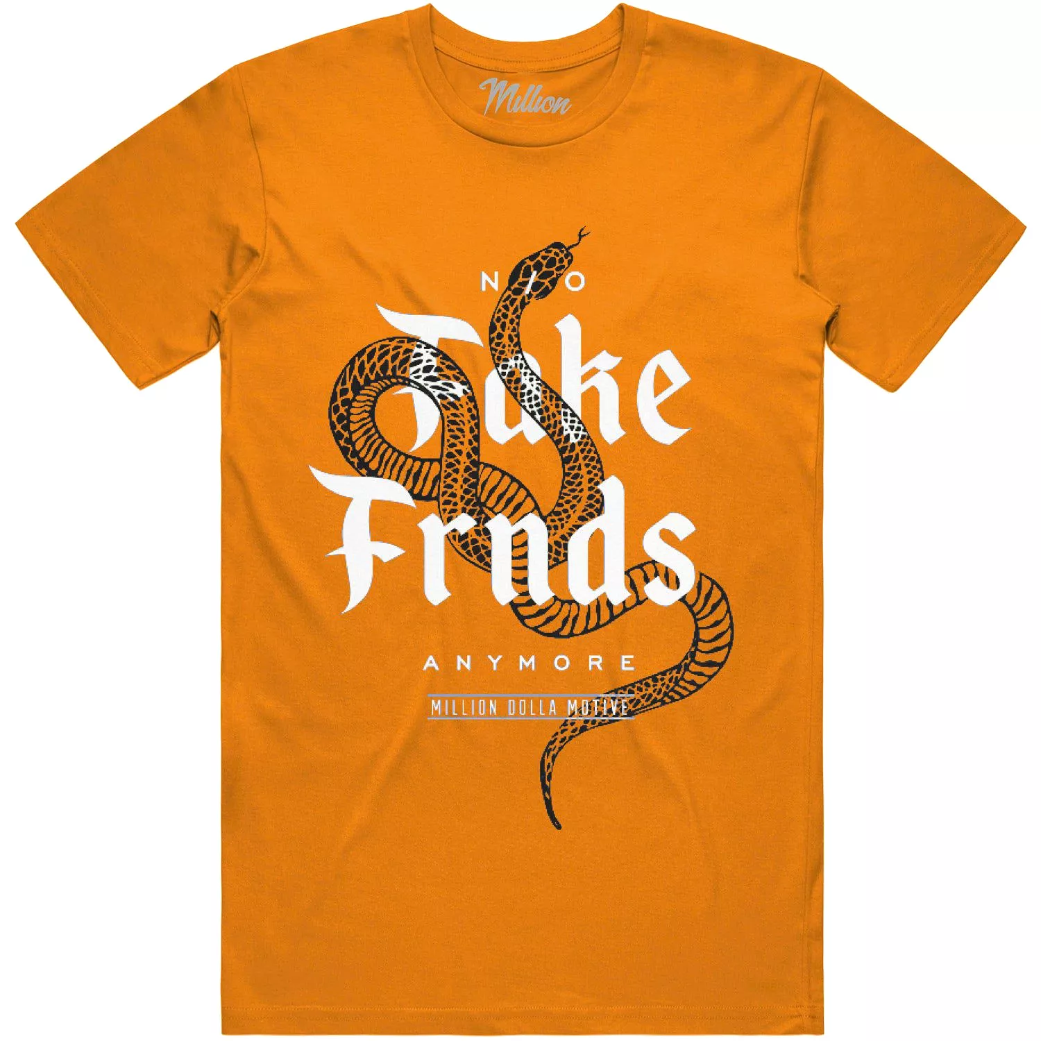 FAKE FRIENDS : Orange Sneaker Tees Shirt