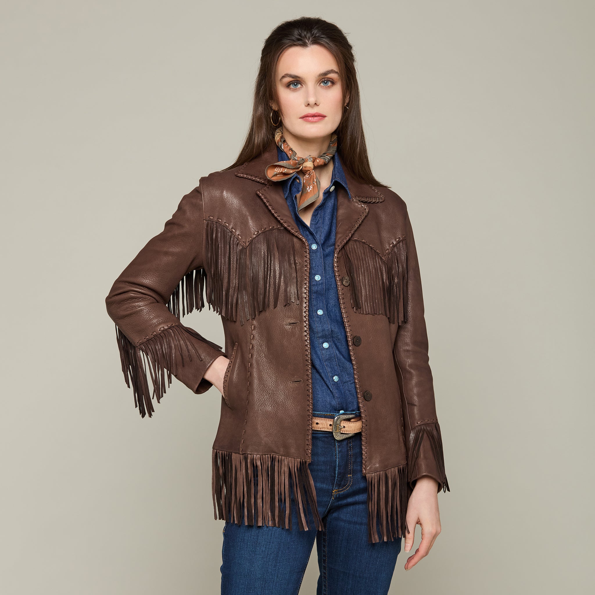 Fringe Jacket :: Chocolate