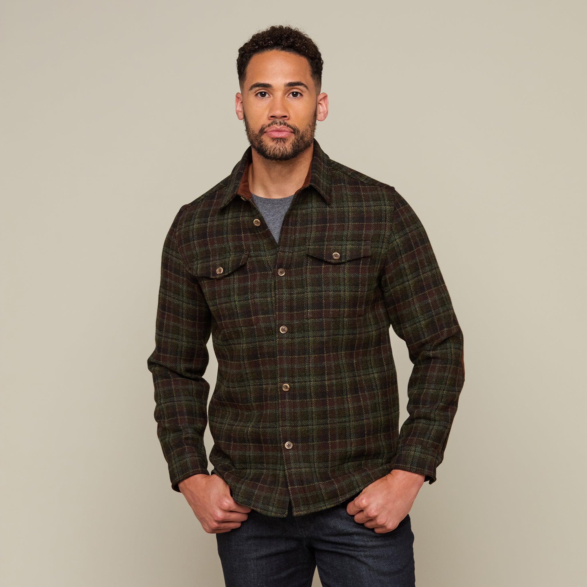 Gordy Chore Coat :: Olive Plaid