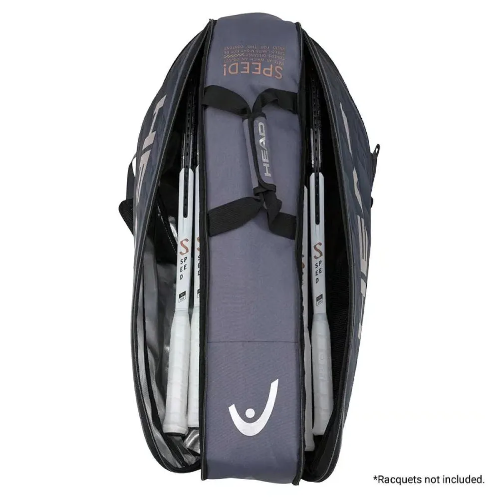 Head DJOKOVIC 6R 2022 Tennis Kit Bag (Anthracite/Black)