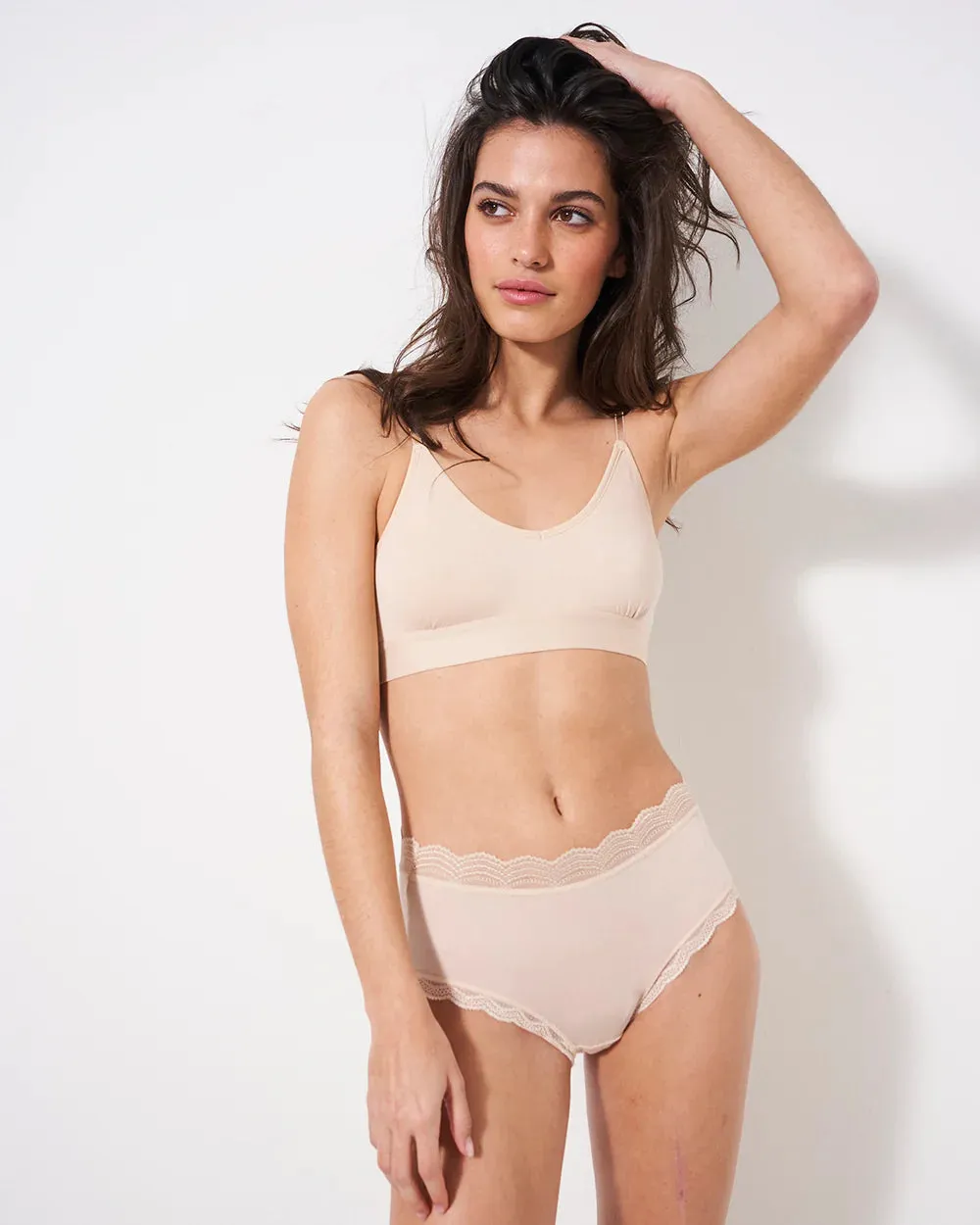 High Rise Knicker Sand