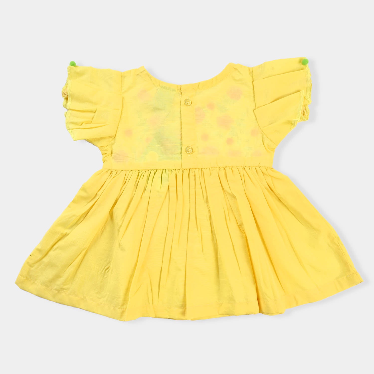 Infant Girls EMB Top Blazing Florals-B.Yellow