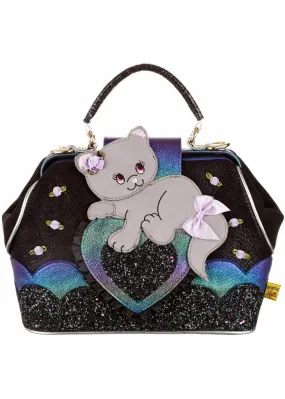 Irregular Choice Feline Cutie Cat Bag Black