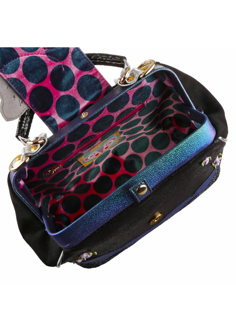 Irregular Choice Feline Cutie Cat Bag Black