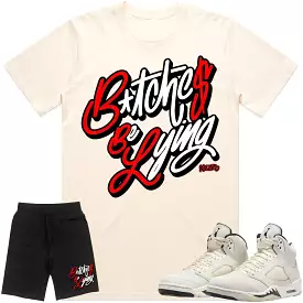 Jordan 5 Sail 5s Sneaker Outfit - RED BBL