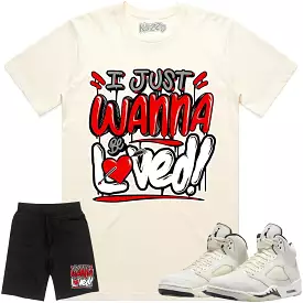 Jordan 5 Sail 5s Sneaker Outfit - RED LOVED