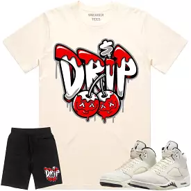 Jordan 5 Sail 5s Sneaker Outfit - RED MONEY DRIP