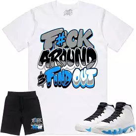 Jordan 9 Powder Blue 9s Sneaker Outfit - POWDER BLUE F#CK