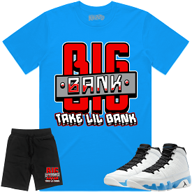 Jordan 9 Powder Blue 9s Sneaker Outfit - RED BIG BANK