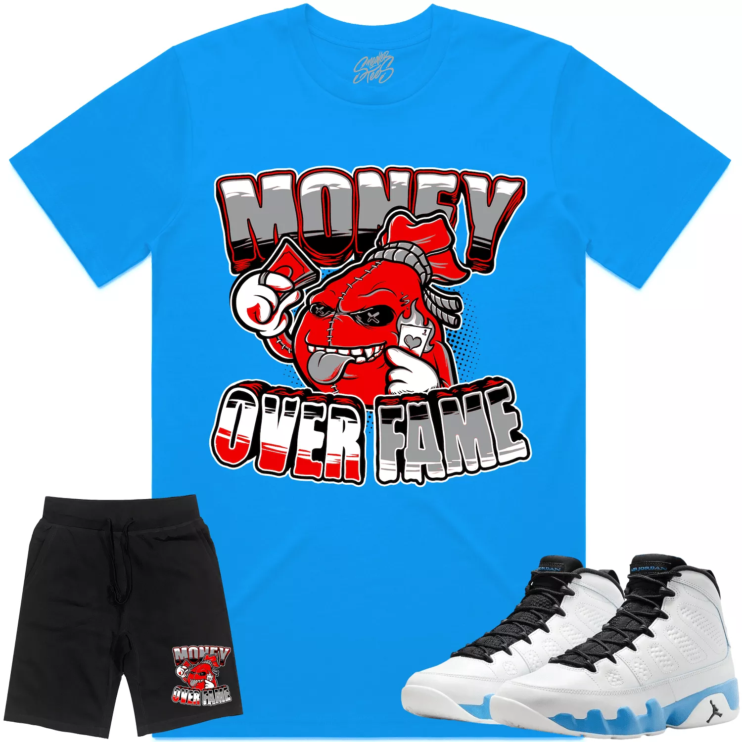 Jordan 9 Powder Blue 9s Sneaker Outfit - RED MOF