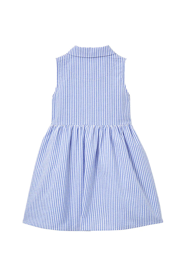 Last Size* Milky Yacht Stripe Dress - size 5yr