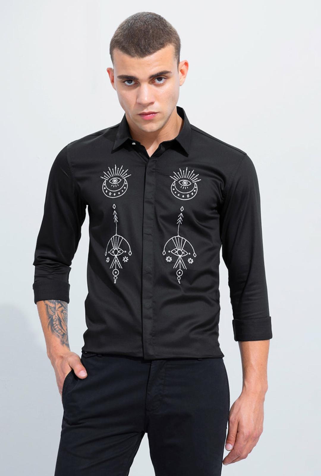 luna black embroderyshirt