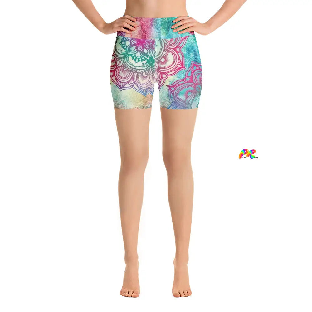 Mandala Festival Yoga Shorts