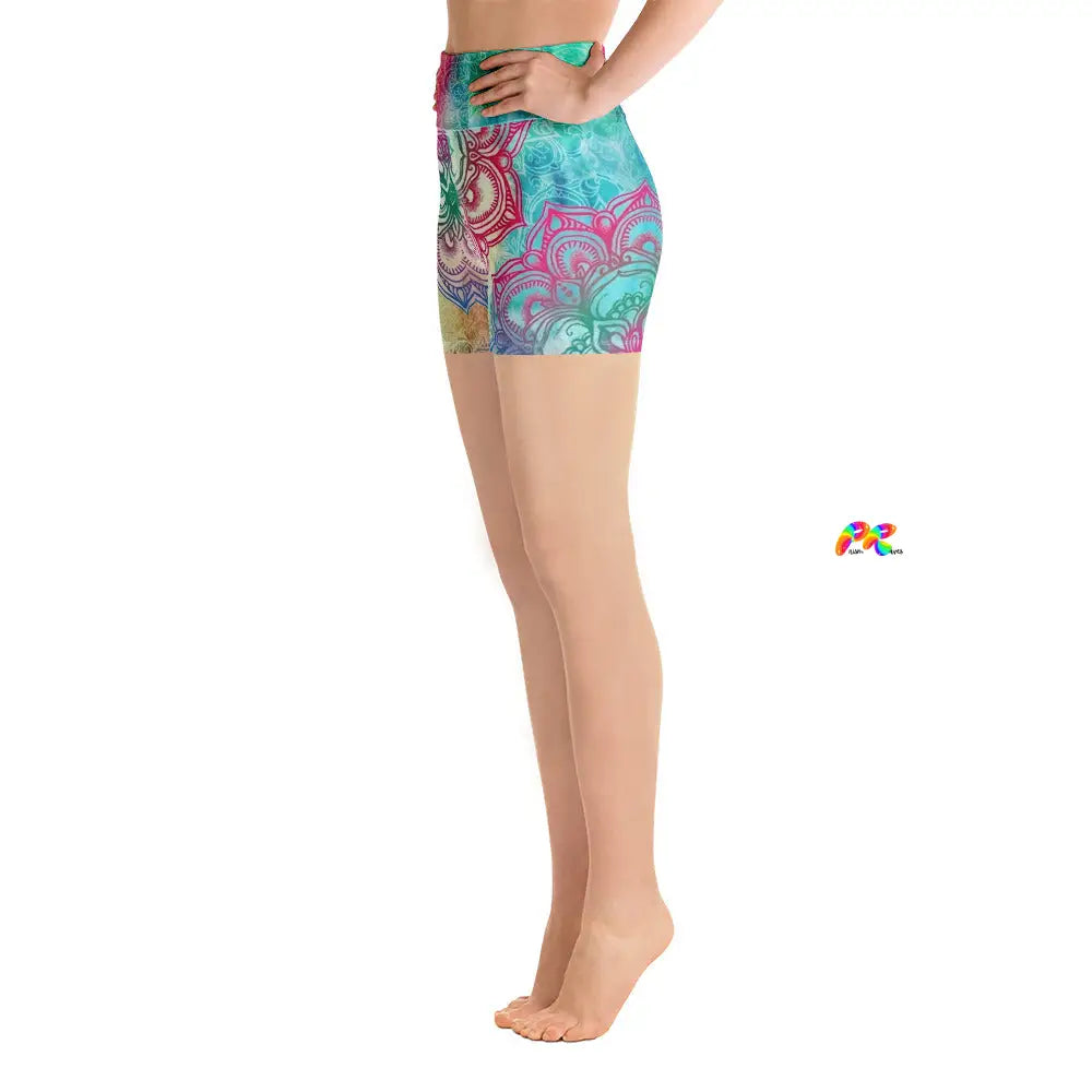 Mandala Festival Yoga Shorts