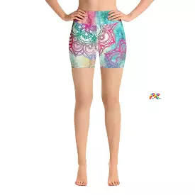 Mandala Festival Yoga Shorts