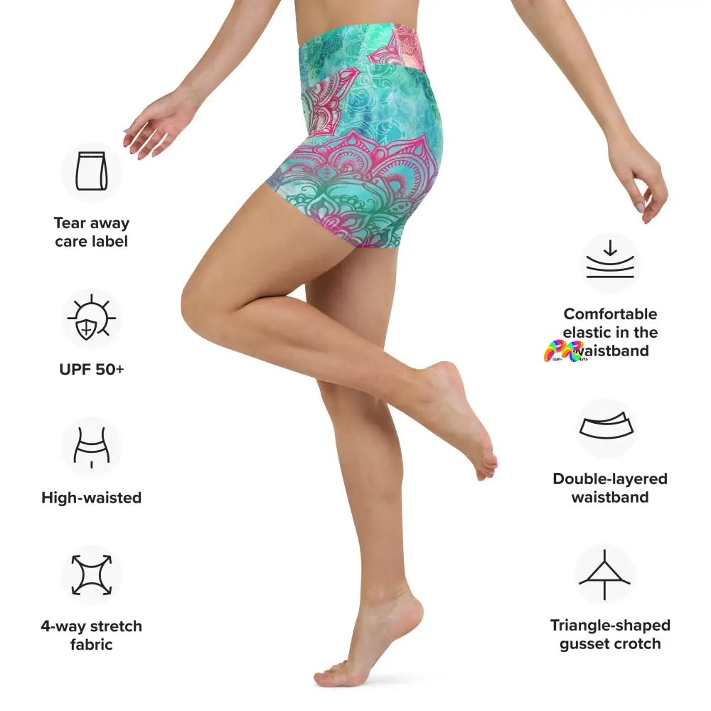 Mandala Festival Yoga Shorts