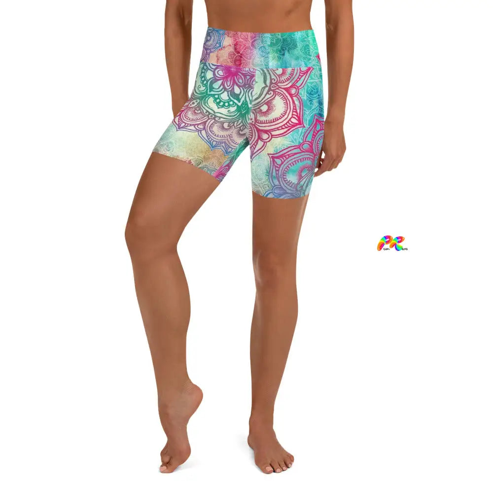 Mandala Festival Yoga Shorts