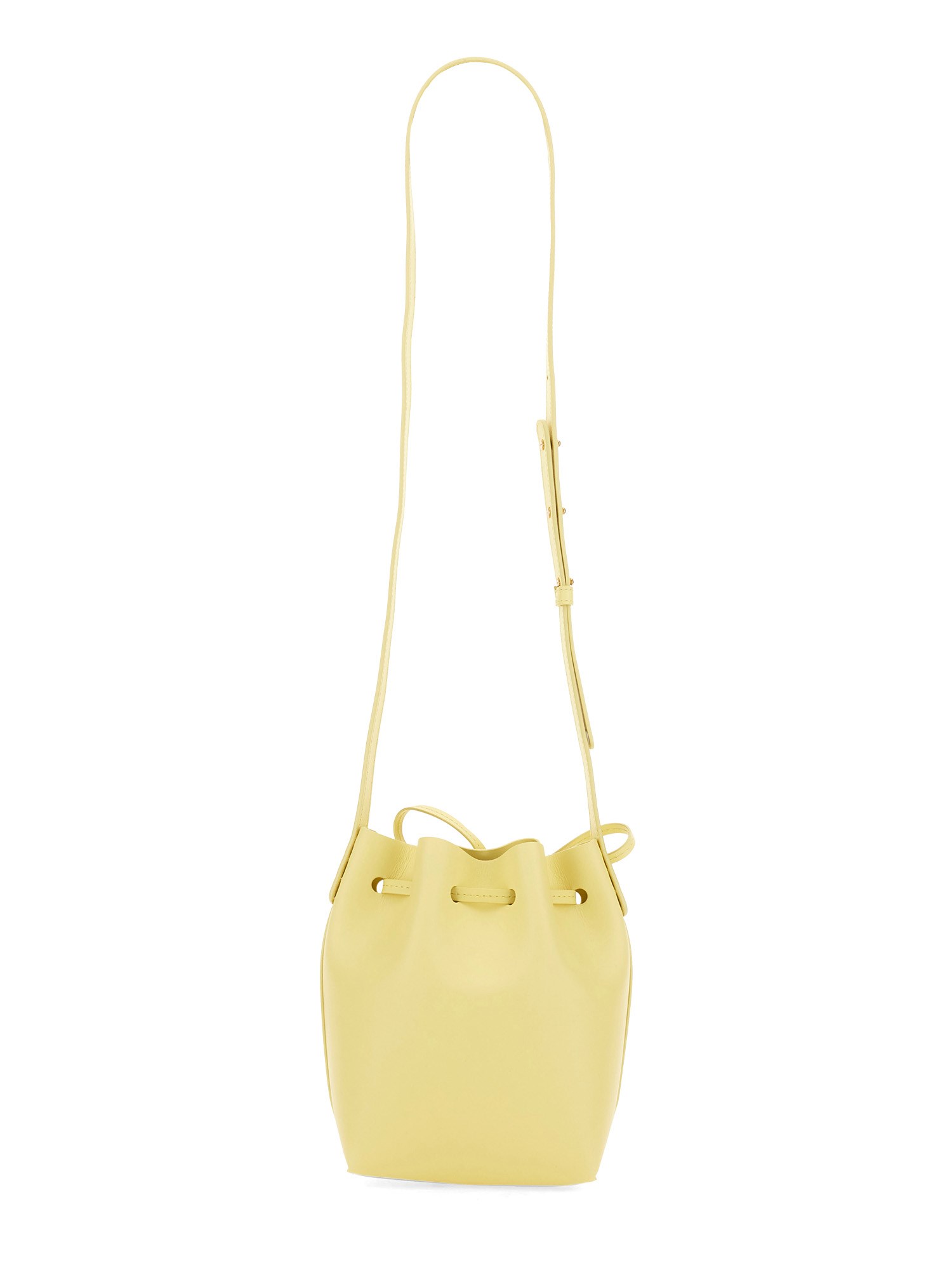 MANSUR GAVRIEL    MINI MINI LEATHER BUCKET BAG