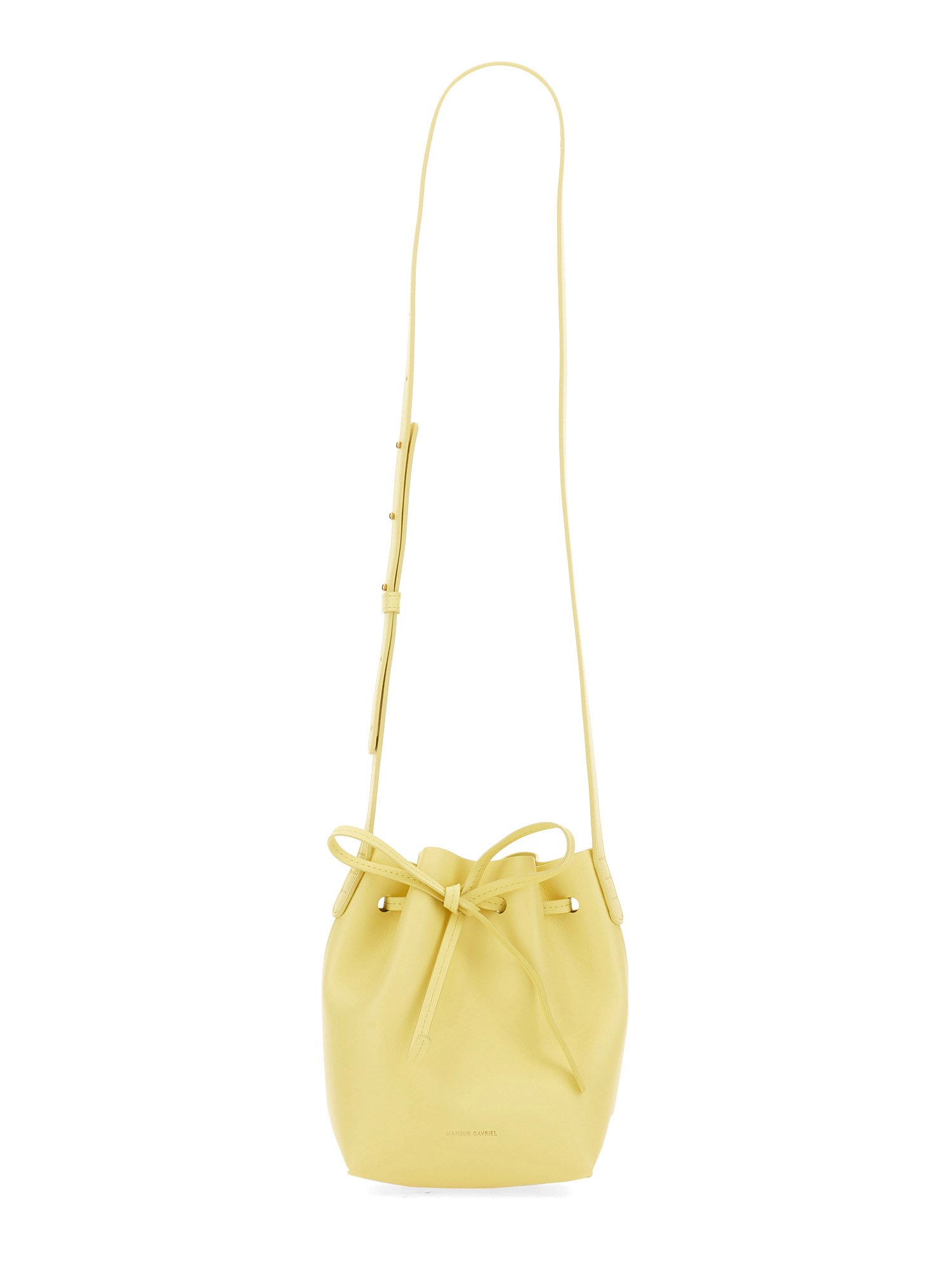 MANSUR GAVRIEL    MINI MINI LEATHER BUCKET BAG